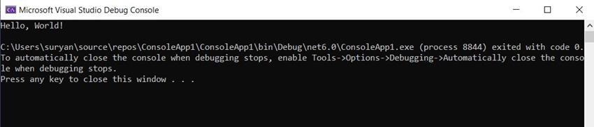 .NET 6 New feature of Console Application
